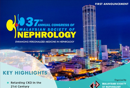 1st Announcement 37th Congress of the Malaysian Society of Nephrology